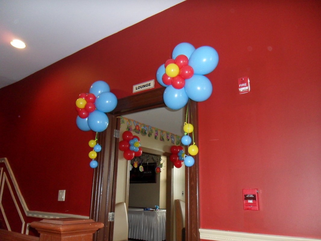 PARTY #187, MiCKEY MOUSE FIRST BIRTHDAY BALLOON DECORATIONS - PARTY  DECORATIONS BY TERESA